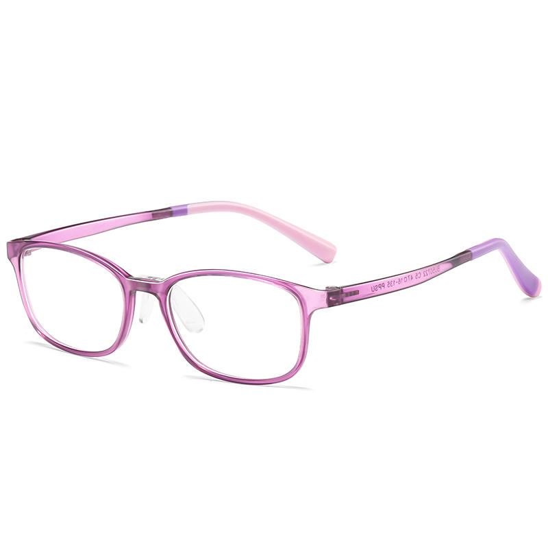 Almohadilla nasal de silicona patentada de 2020, marcos de gafas de moda personalizados para niños, marcos de gafas ópticas para niños BU50722
