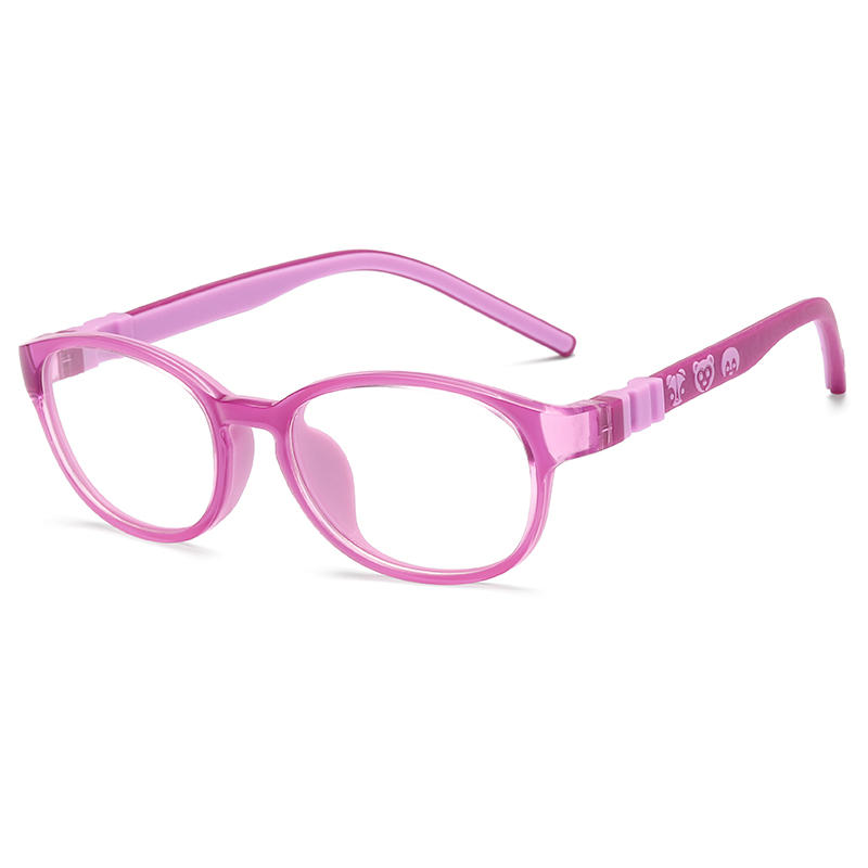 Nuevos marcos de anteojos ópticos Tr90 de plástico de seguridad para niños de estilo Tr90 LT6638-RTS-c44