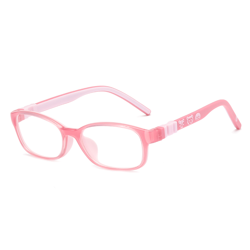 Fabricante en China Niños Tr90 Gafas de goma para niños Monturas para gafas LT6641-c24