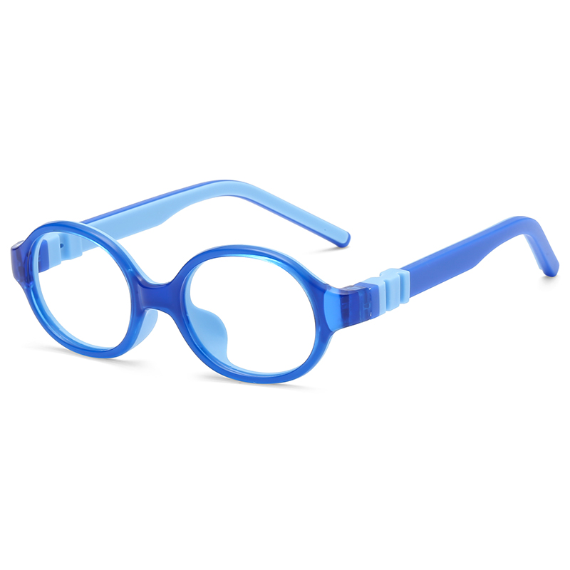 Fabricante al por mayor personalizado ultraligero niños gafas redondas marcos ópticos plegables LT6650-39