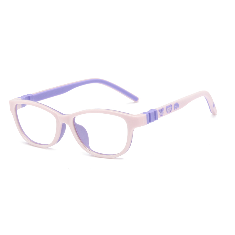 Gafas de colores para niños TR90 Gafas personalizadas ópticas para niños de moda para leer LT6605-c14