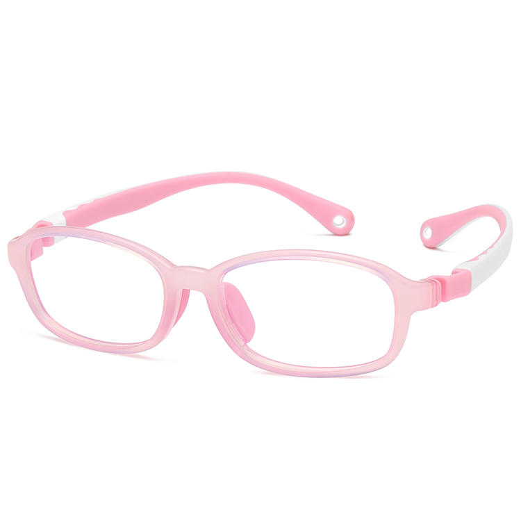 Gafas para niños con marco ovalado, marcos ópticos para el uso de los ojos, todas las formas de la cara pueden combinarse, gafas para niños LT8006-RTS